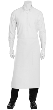 Picture of Chef Works - 122A-WHT - White Two Patch Pocket Bistro