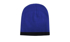 Picture of Headwear Stockist-4188-Roll Down Two Tone Acrylic Beanie - Toque