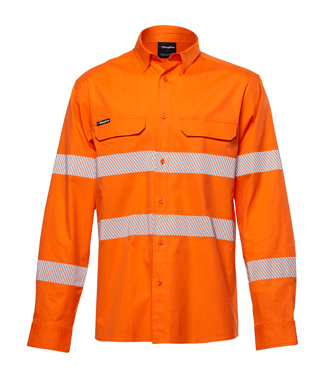 Picture of King Gee-K54031-Workcool Pro Hi Vis Reflective Shirt L/S