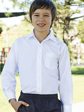 Picture of Bocini-CS1309-Boys Long Sleeve School Shirt