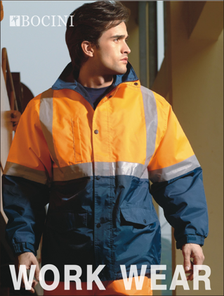 Picture of Bocini-SJ0430-Unisex Adults Hi-Vis Polar Fleece Lined Jacket With Reflective Tape