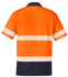 Picture of Syzmik-ZH535-Unisex Hi Vis Segmented S/S Polo - Hoop Taped