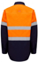 Picture of Hardyakka-Y04615-HIVIS LONG SLEEVE HEAVY WEIGHT CLOSED FRONT 2TONE SHIRT WITH TAPE