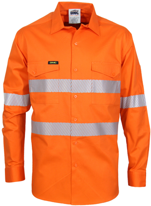 Picture of DNC Workwear-3647-Hivis Segment Taped Coolight Shirt