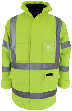 Picture of DNC Workwear-3963-Hivis “h” Pattern Biomotion Tape “6 in 1” Jacket