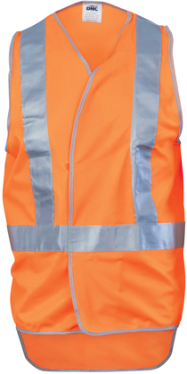 Picture of DNC Workwear Hi Vis Day/Night Cross Back Safety Vest With Tail (3802)