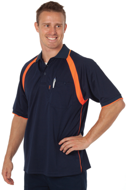 Picture of DNC Workwear-5216-Coolbreathe Contrast Polo - Short Sleeve