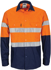 Picture of DNC Workwear Hi Vis Cool Breeze Vertical Vented Cotton Shirt With Gusset Sleeves, Generic Reflective Tape - Long Sleeve (3782)