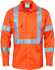 Picture of DNC Workwear Hi Vis Cool Breeze Shirt With Double Hoop On Arms & 'X' Back CSR Reflective Tape (3789)