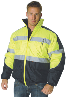 Picture of DNC Workwear-3992-HiVis Day/Night Contrast Panel Pilot Jacket