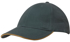 Picture of Headwear Stockist-4210-6PNL Brushed Heavy Cotton cap with sandwich trim