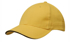 Picture of Headwear Stockist-4210-6PNL Brushed Heavy Cotton cap with sandwich trim