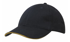 Picture of Headwear Stockist-4210-6PNL Brushed Heavy Cotton cap with sandwich trim