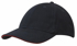 Picture of Headwear Stockist-4210-6PNL Brushed Heavy Cotton cap with sandwich trim