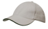 Picture of Headwear Stockist-4210-6PNL Brushed Heavy Cotton cap with sandwich trim