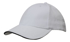 Picture of Headwear Stockist-4210-6PNL Brushed Heavy Cotton cap with sandwich trim