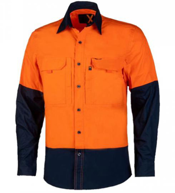 Picture of Ritemate Workwear-RMX003-RMX Flexible Fit Utility Shirts, Two Tone