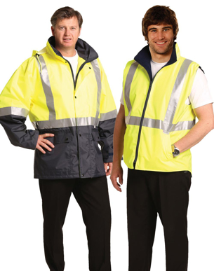 Picture of Australian Industrial Wear -SW20A-Unisex High Vis Reversible Vest And Jacket