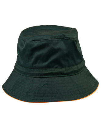 Picture of Winning Spirit - H1033 - Bucket Hat With Sandwich & Toggle