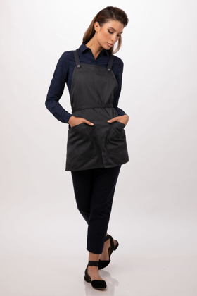 Picture of Chef Works-Largo Short Bib Apron-(ABN01W + XNS05)