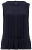 Picture of NNT Uniforms-CATU5Q-NAV-Sleeveless Pleat Front Blouse