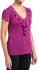 Picture of NNT Uniforms-CAT48H-FUS-Cap Sleeve Ruffle Neck T-Top