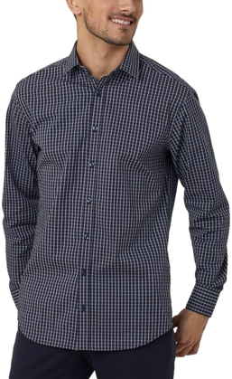 Picture of NNT Uniforms-CATJDE-NWP-Avignon Fine Check Long Sleeve Shirt