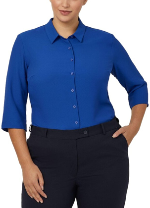 Picture of NNT Uniforms-CATUDK-COP-3/4 Sleeve Pleat Detail Blouse