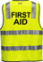 Picture of Prime Mover-MZ103-Stock Printed FIRST AID Day/Night Vest