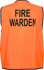 Picture of Prime Mover-MV118-Stock Printed FIRE WARDEN Day Vest