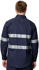 Picture of Australian Industrial Wear -WT04HV-Men's Taped Cotton Drill Long Sleeve Work Shirt with 3M Tapes