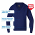 Picture of LW Reid-5412VN-Jones V-neck Pullover