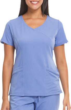 Picture of Healing Hands-2525 - Womens Madison Faux Wrap 3 Pocket V-Neck Top