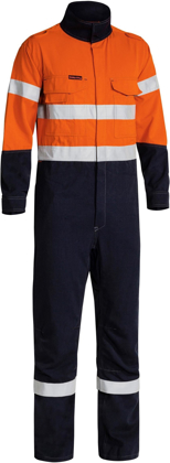 Picture of Bisley Workwear Tencate Plus 700 Taped Hi Vis FR Vented Coverall (BC8086T)