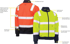 Picture of Bisley Workwear Taped Two Tone Hi Vis Bomber Jacket With Padded Lining (BJ6730T)