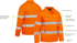 Picture of Bisley Workwear Taped Hi Vis Drill Jacket With Liquid Repellent Finish (BJ6919T)