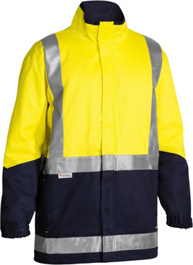 Picture of Bisley Workwear Taped Hi Vis 3 In 1 Drill Jacket (BJ6970T)
