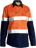 Picture of Bisley Workwear Womens Taped Hi Vis Cool Lightweight Drill Shirt (BL6696T)