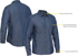 Picture of Bisley Workwear Mens Long Sleeve Denim Work Shirt (BS6602)