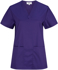 Picture of LSJ Collections Unisex Clinical Stretch Scrub Top (553-PRS-PUR)