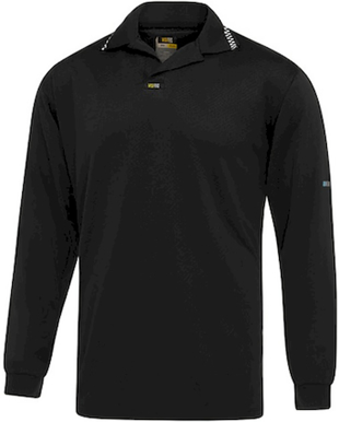 Picture of Visitec Workwear Mens Long Sleeve Airwear Non Button Polo (V2009)
