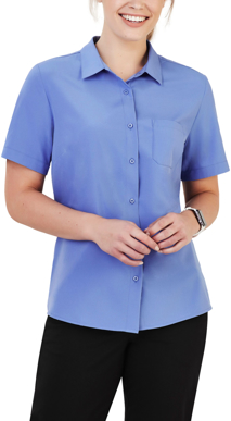 Picture of Bizcare Womens Florence Plain Short Sleeve Shirt (CS947LS)