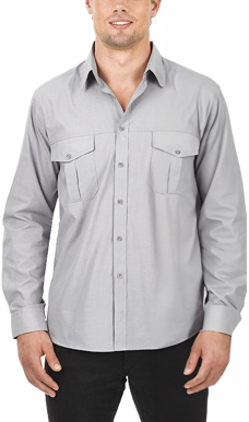 Picture of Identitee Mens Jasper Long Sleeve Shirt (W58)