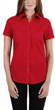 Picture of Identitee Womens Harley Short Sleeve Shirt (W07)