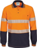 Picture of DNC Workwear Hi Vis Segment Taped Cotton Long Sleeve Polo (3516)