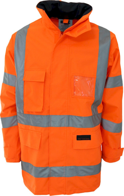 Picture of DNC Workwear Hi Vis Taped Biomotion Rain Jacket (3571)