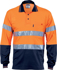 Picture of DNC Workwear Hi Vis Cotton Back Long Sleeve Polo With Generic Reflective Tape (3718)