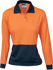 Picture of DNC Workwear Ladies Hi Vis Polo Long Sleeve Shirt (3898)