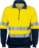 Picture of DNC Workwear Hi Vis Taped 1/2 Zip Fleece Windcheater - 3M Reflective Tape (3925)