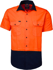 Picture of Ritemate Workwear 2 Tone Open Front Short Sleeve Shirt (RM1050S)